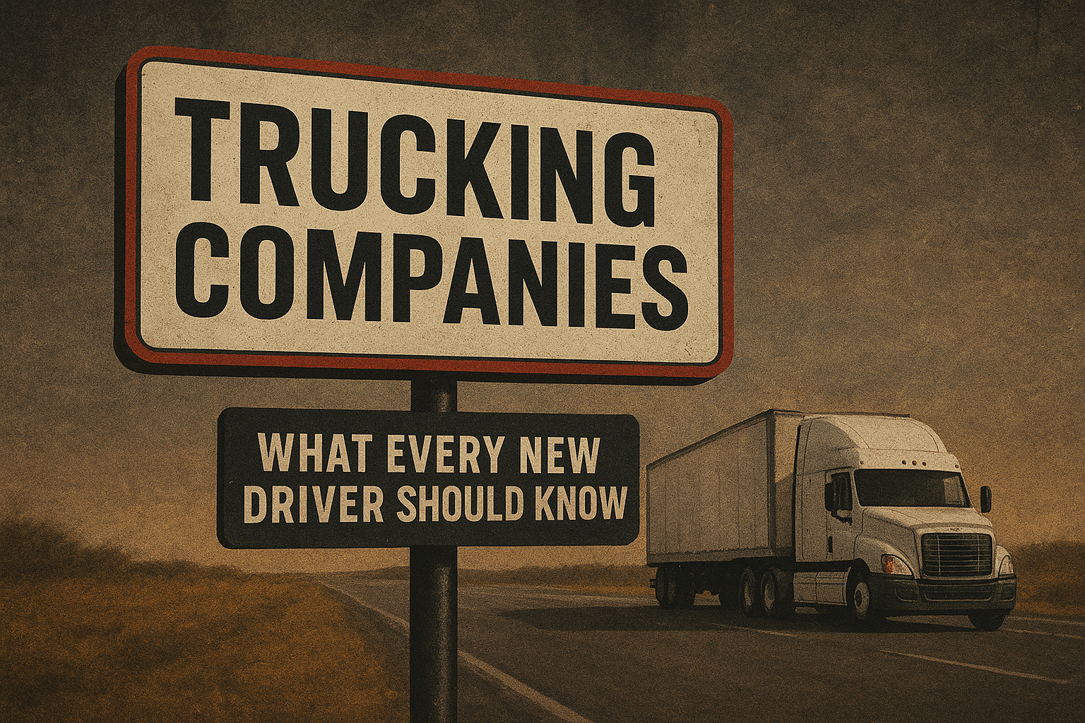 Trucking Companies Explained: What Every New Driver Should Know